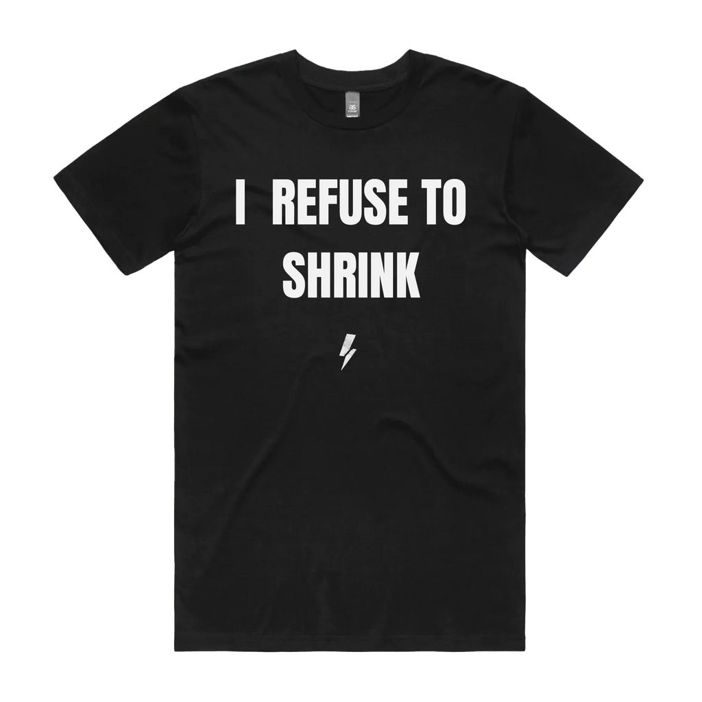 Black front flat lay