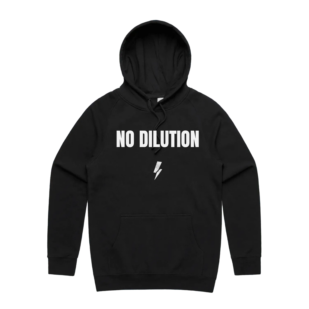 Black front flat lay